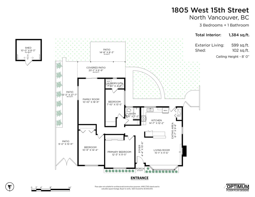 1805 15th W Street - Floor Plan